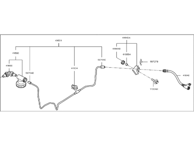 2014 Kia Forte Koup Clutch Hose - 416302V200