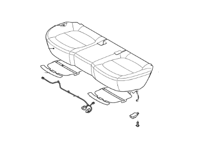 Kia 89100E4210ASL Cushion Assembly-Rear Seat