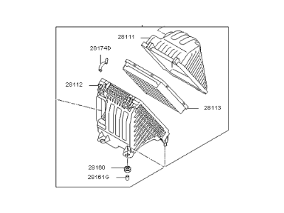 Kia Sorento Air Filter Box - 281104Z200