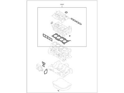 2015 Kia Sorento Cylinder Head Gasket - 209102GK06