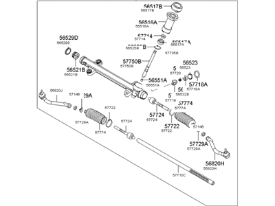 Kia 565002T650 Gear Assembly-Steering