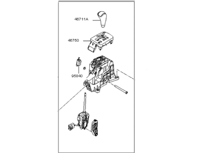 Kia 467002G040VA Lever-Complete