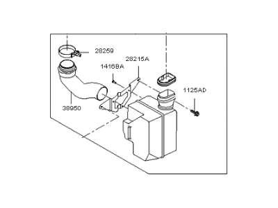 Kia 282102F100 Duct-Air "B"