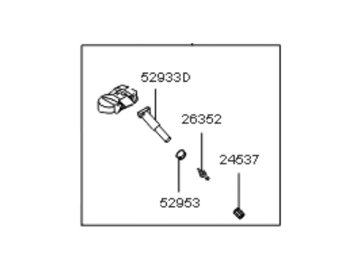 Kia 529332M500 Tire Pressure Monitoring Sensor