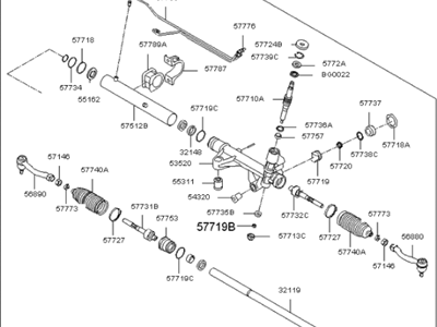 Kia 577002J200 Gear & Linkage Assembly