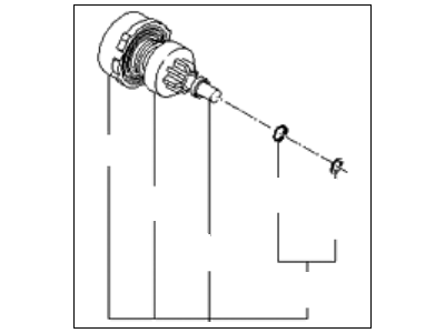 Kia Cadenza Starter Drive Gear - 361403C221