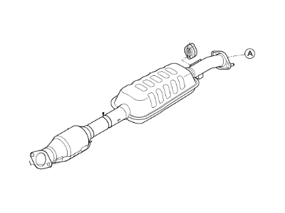 2017 Kia Optima Hybrid Muffler - 28650A8010