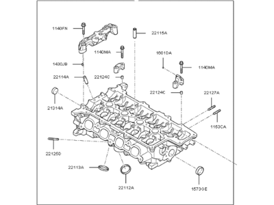 Kia 221002B725 Head Assembly-Cylinder