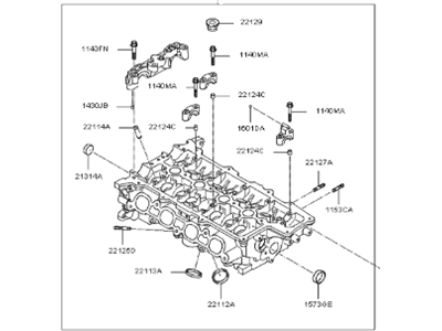 Kia 221002B710 Head Assembly-Cylinder