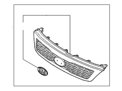 2012 Kia Sedona Grille - 863504D100