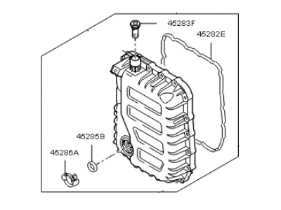 Kia 452803B820 Cover-Valve Body