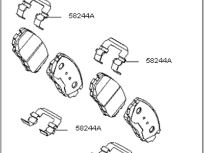 Kia Optima Brake Pad Set - 583023FA00