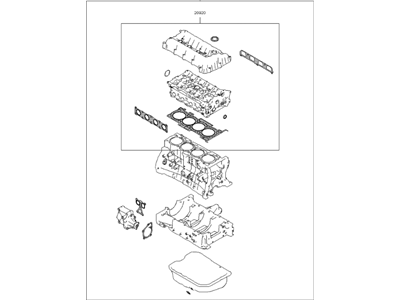 Kia Optima Hybrid Cylinder Head Gasket - 209102GP00