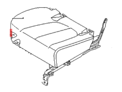 Kia 892501D100 Pad Assembly-Rear Seat Cushion