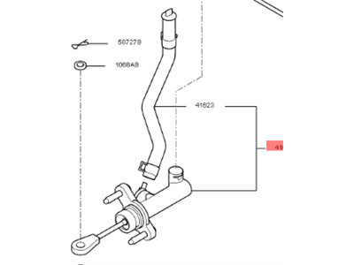 2017 Kia Soul Clutch Master Cylinder - 41605B2310