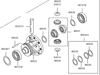Kia 458303A700 Differential Assembly