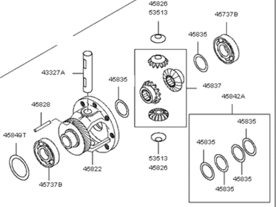 2006 Kia Amanti Differential - 458303A700