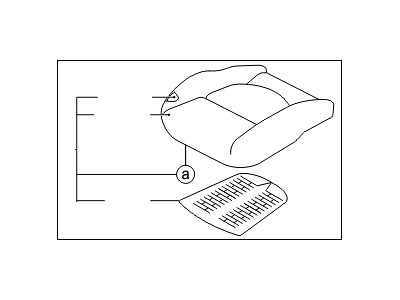 Kia 881051M621AFU Cushion Assembly(W/O Track