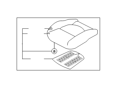 2013 Kia Forte Seat Cushion - 881001M041DAY