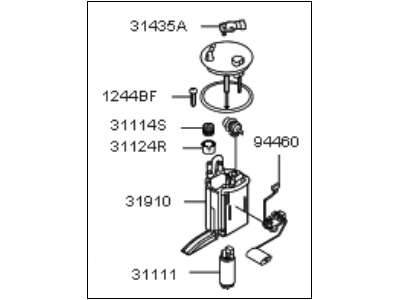 Kia 311101D550 Fuel Pump Module Assembly