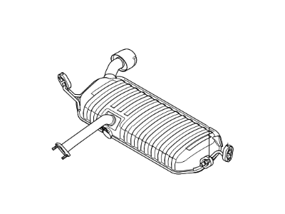 Kia 287001F081 Main Muffler Assembly