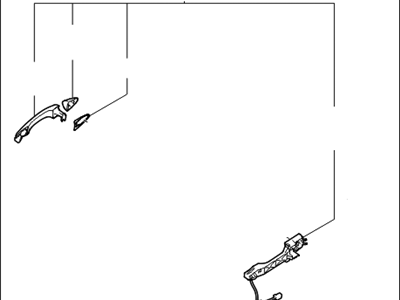 Kia 826603R020 Front Door Outside Handle Assembly, Right