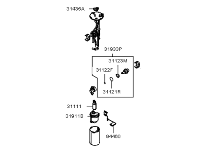 Kia 311503E500 Fuel Pump Assembly