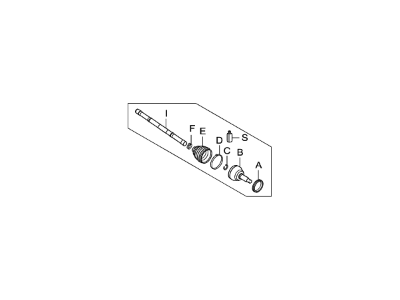 Kia Soul CV Joint - 495912K260