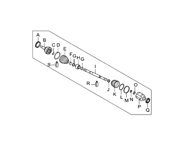 Kia 495002K000 Joint Assembly-Cv RH