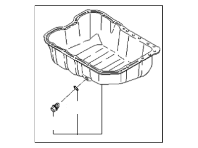 Kia Oil Pan - 2151025001