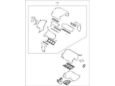 Kia 209103CD00 Gasket Kit-Engine OVEAUL