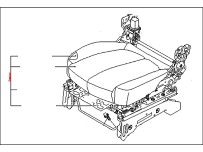 Kia 881011D452462 Cushion Assembly(W/O Track