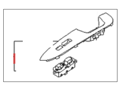 Kia 935751D0003W Power Window Assist Switch Assembly
