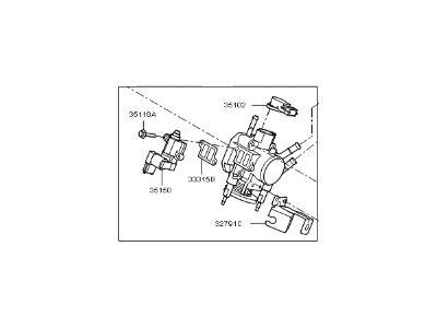 2011 Kia Soul Throttle Body - 351002B020