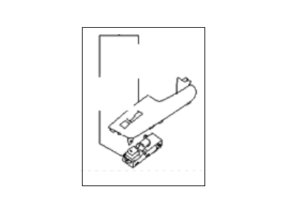 Kia 935802J500ABT Power Window Sub Switch Assembly, Right