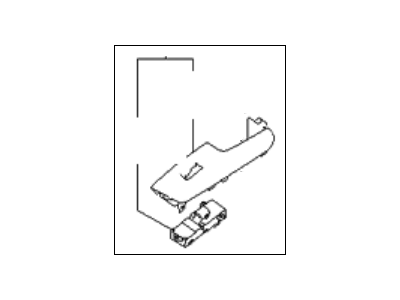 Kia 935802J000ABR Power Window Sub Switch Assembly, Left