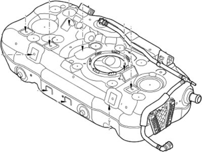 Kia 31150G2600 Fuel Tank Assembly