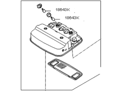 Kia 928702F00087 Lamp Assembly-Map