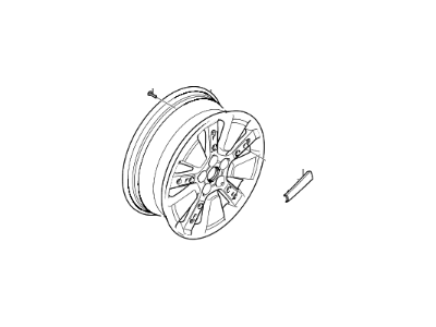 Kia 52910B2270 Wheel Assembly-Aluminum