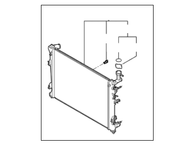 Kia 253101M020 Radiator Assembly