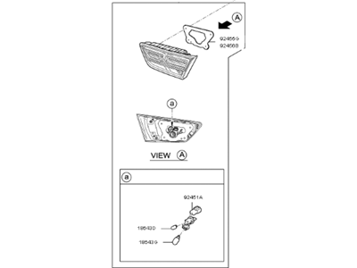 Kia 92404D4290 Lamp Assembly-Rear Combination