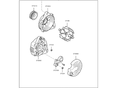 2013 Kia Sorento Alternator - 373002G800