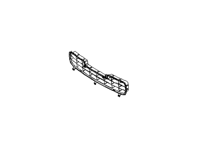 Kia 865611F001 Front Bumper Mesh, Center