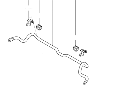 Kia 54810G2000 Bar Assembly-Front Stabilizer