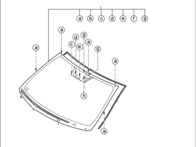 Kia 861113R180 Windshield Glass Assembly