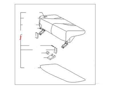 Kia 892001F0011GE Cushion Assembly-Rear Seat