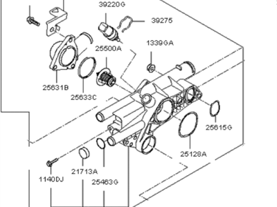 Kia Rondo Thermostat - 256002G400