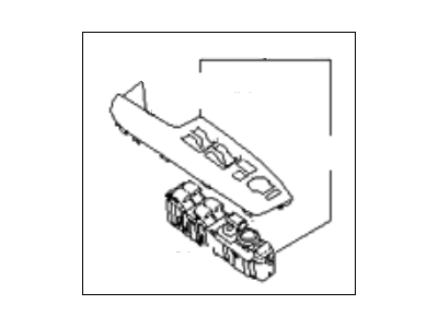 Kia 935702J213ABT Power Window Main Switch Assembly