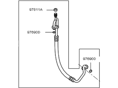 Kia 977622G101 Discharge Hose