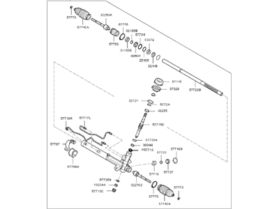 Kia 577102G221 Gear & Linkage Assembly